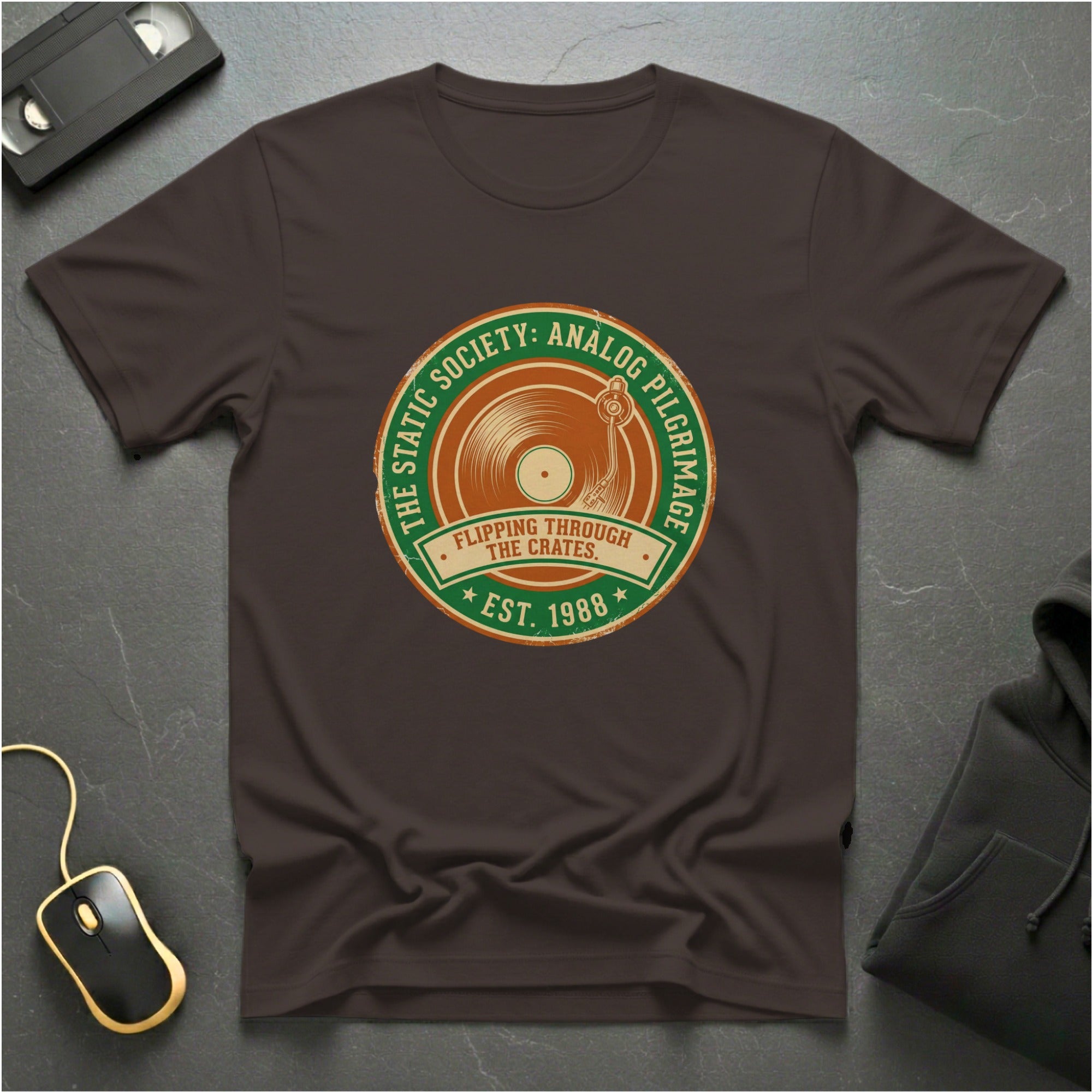 Flipping Through The Crates T-Shirt