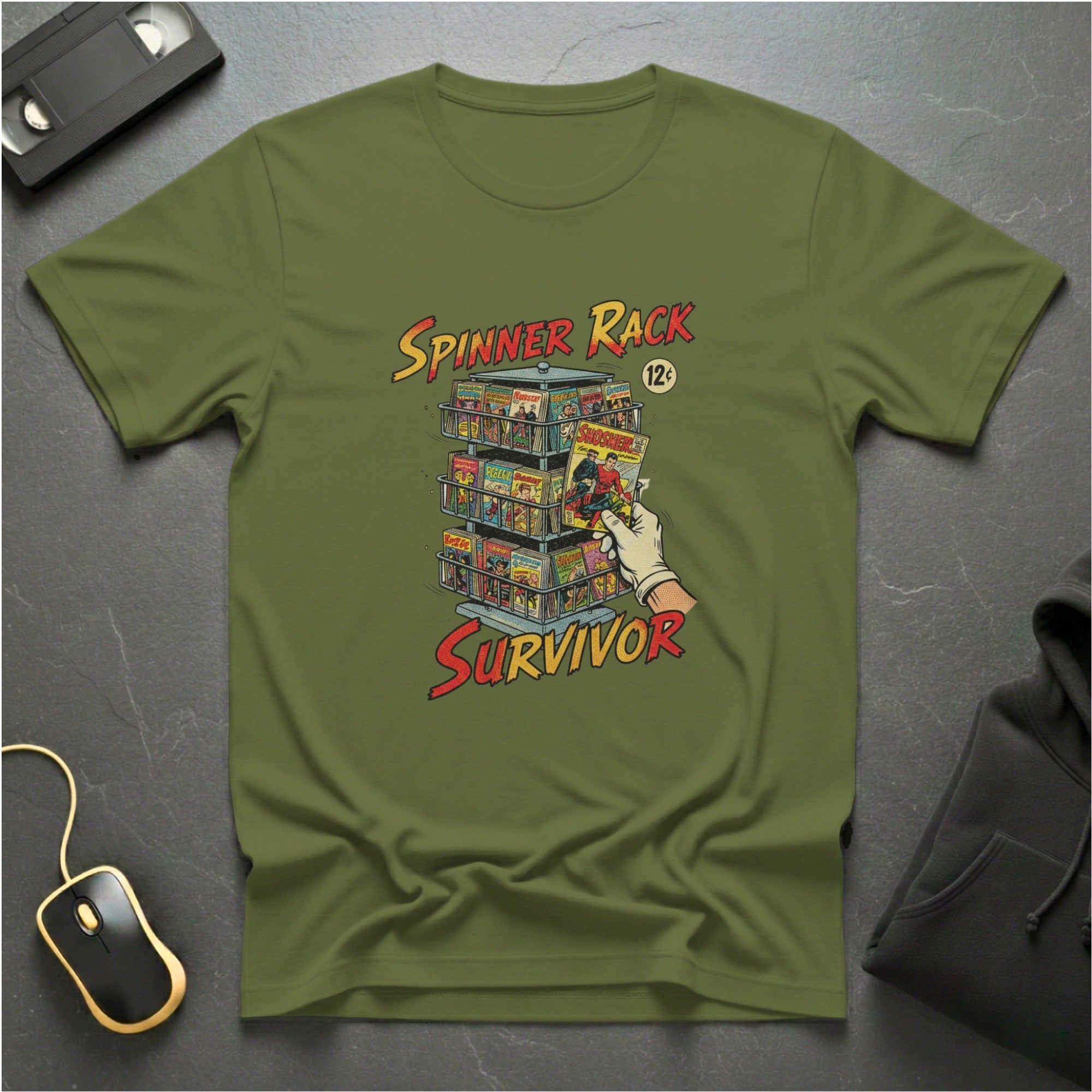 Comic Spinner Rack T-Shirt