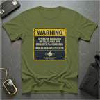 Warning Metal Slides T-Shirt