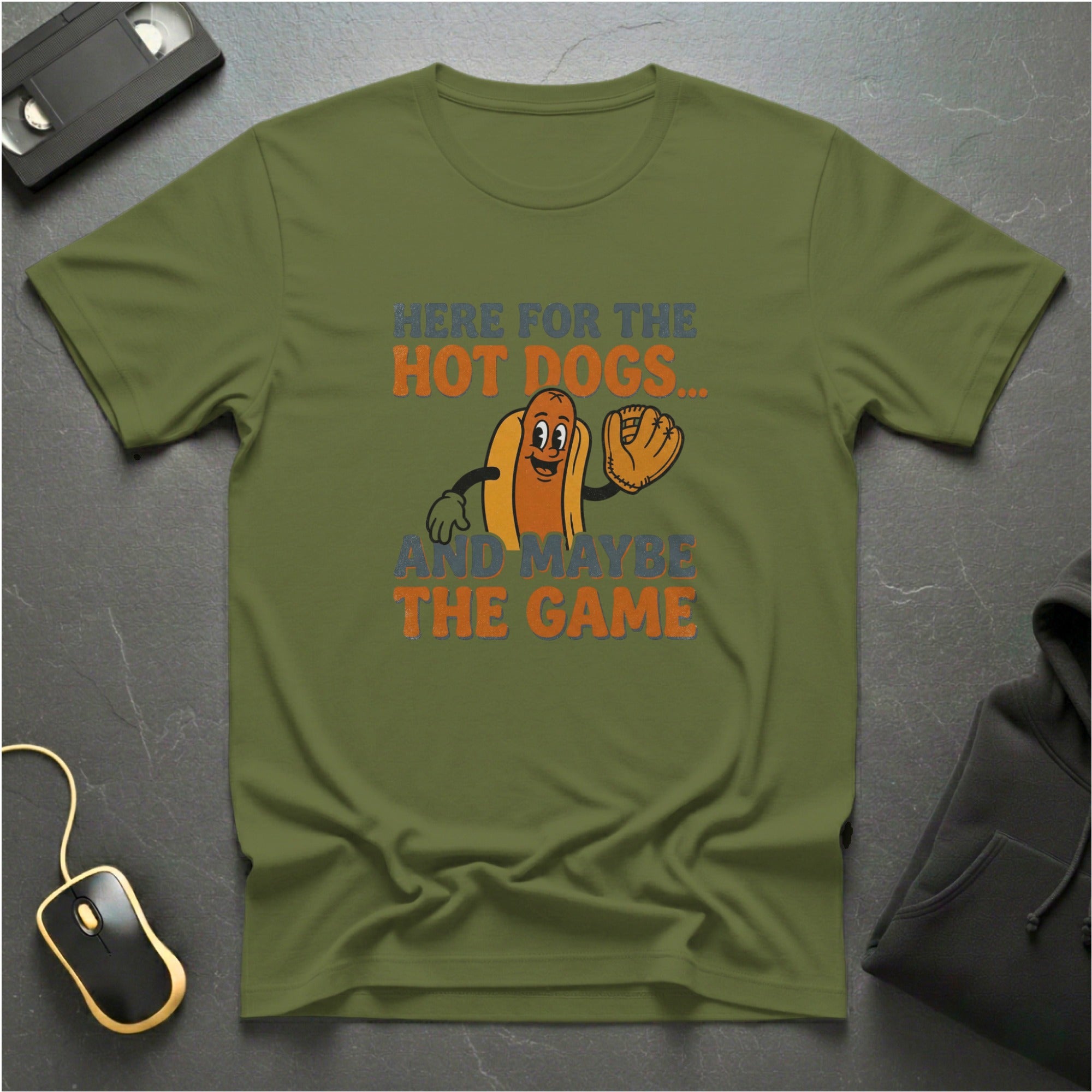 Here For The Hot Dogs T-Shirt