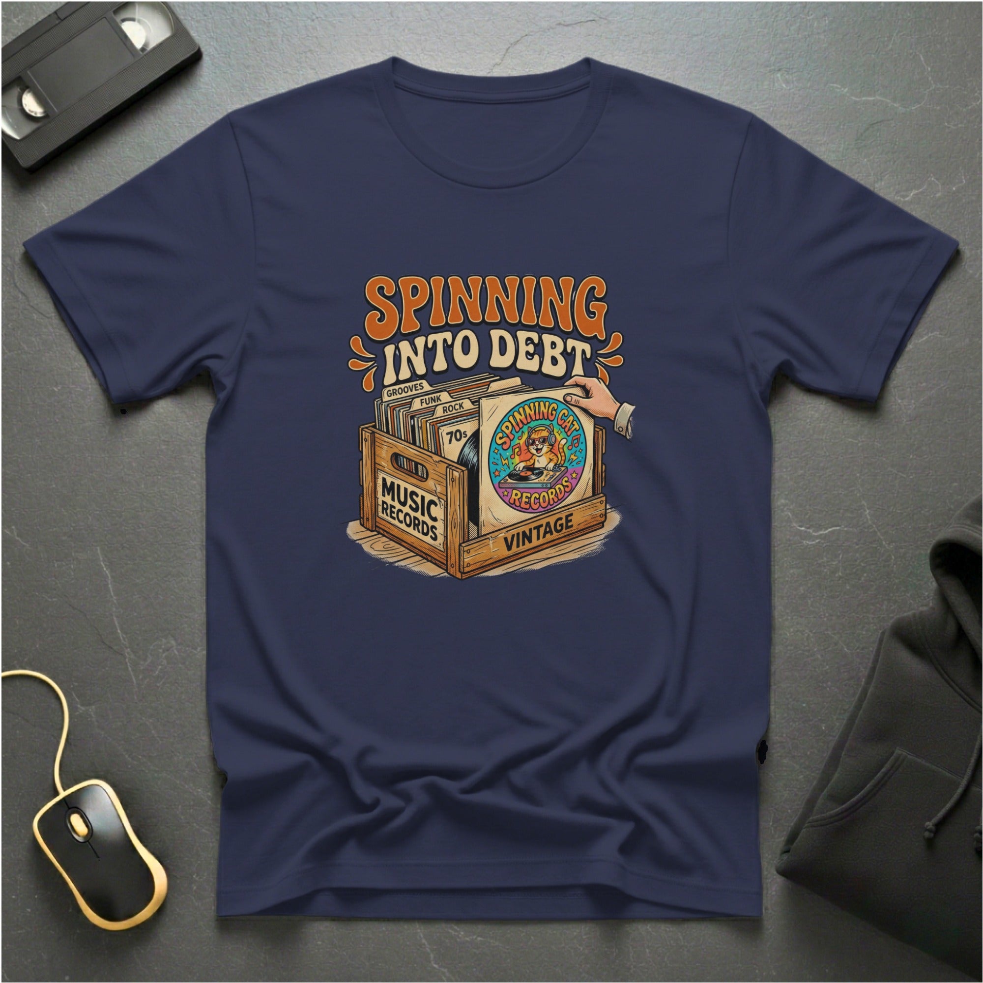 Spinning Into Debt T-shirt