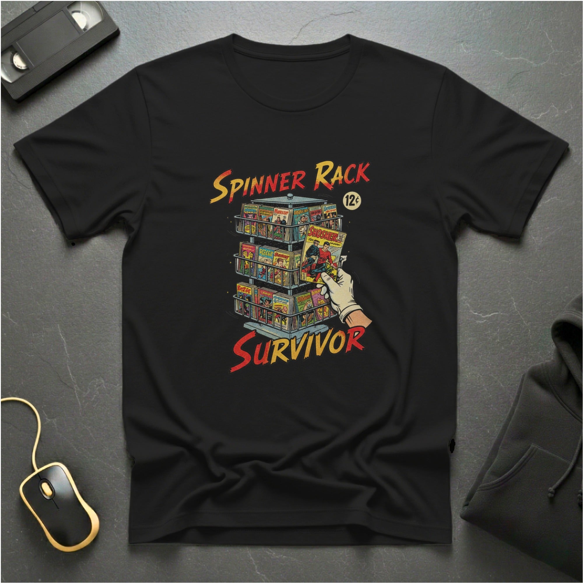 Comic Spinner Rack T-Shirt