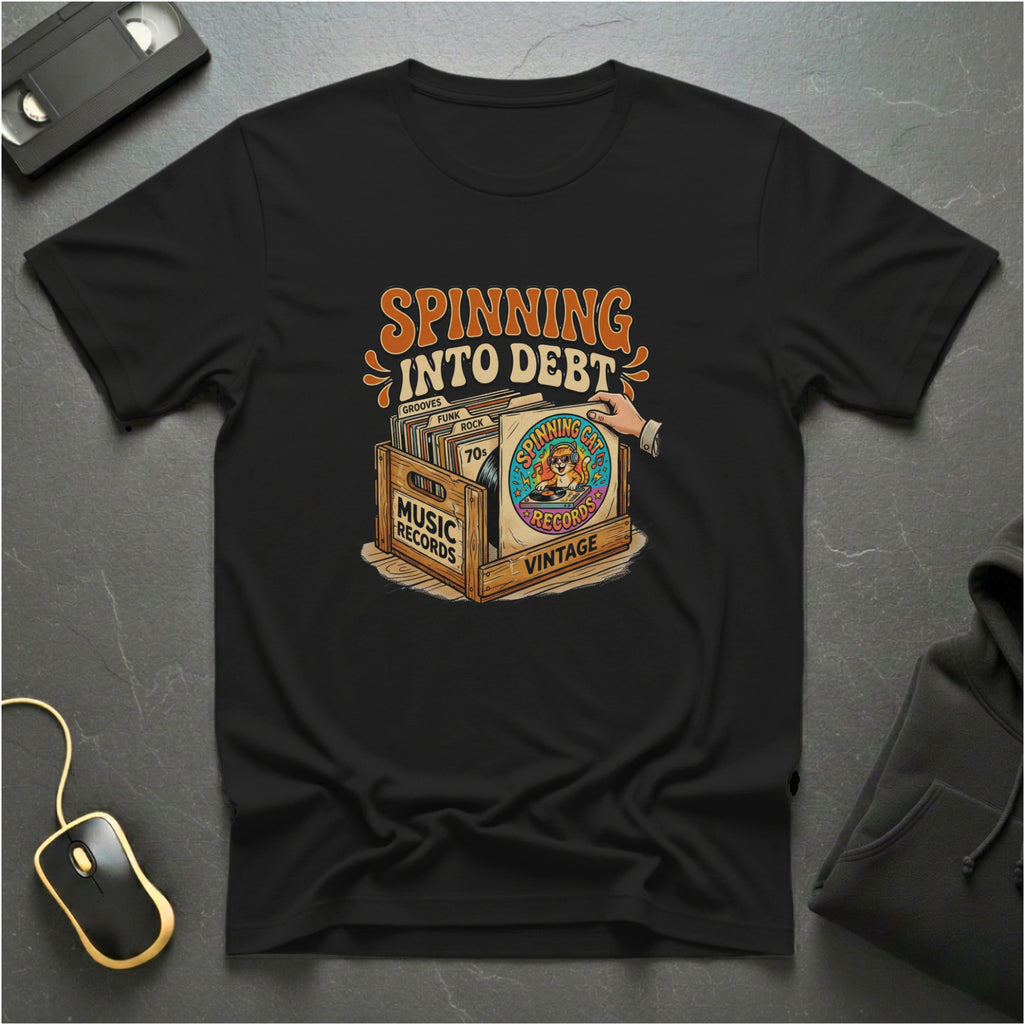 Spinning Into Debt T-shirt